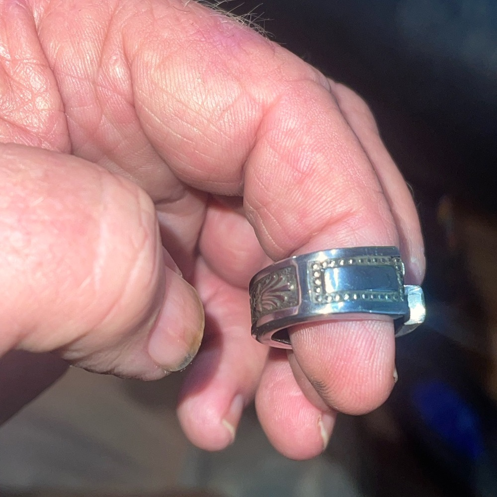 Elegant Silverware ring with Intricate Detailing size 10 men’s handmade jewelry